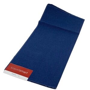 Kravet Smart Fabric‎ Sample Denim Blue Cotton Blend Remnant Crafts READ